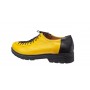 Pantofi casual dama din piele naturala - Model Galben cu Negru PDGINAG